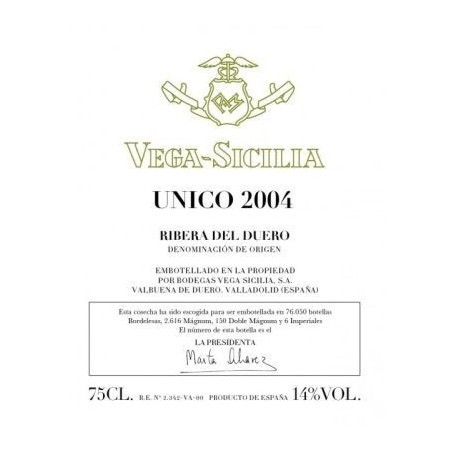 Vega Sicilia Único 2004, DO Ribera del Duero