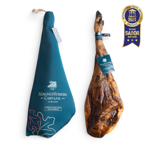 Jambon de Jabugo Sánchez Romero Carvajal, pure ibérique Bellota, Toute la pièce