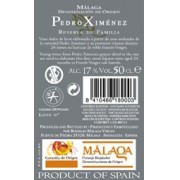 Pedro Ximénez Reserva Familia, Málaga